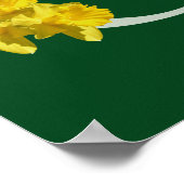 Poster Daffodique Monogramme initial G (Coin)