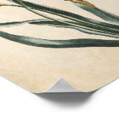 Poster Daffodique vintage de fleurs (Coin)