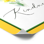 Poster Daffodiques d'aquarelle (Coin)