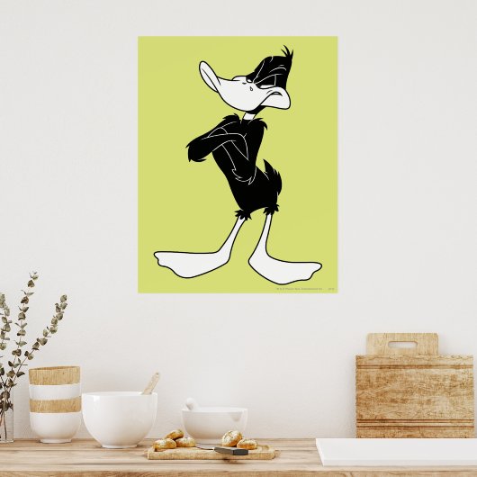 Poster DAFFY DUCK™ avec bras croisés (Cuisine)