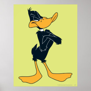 Poster DAFFY DUCK™ avec bras croisés