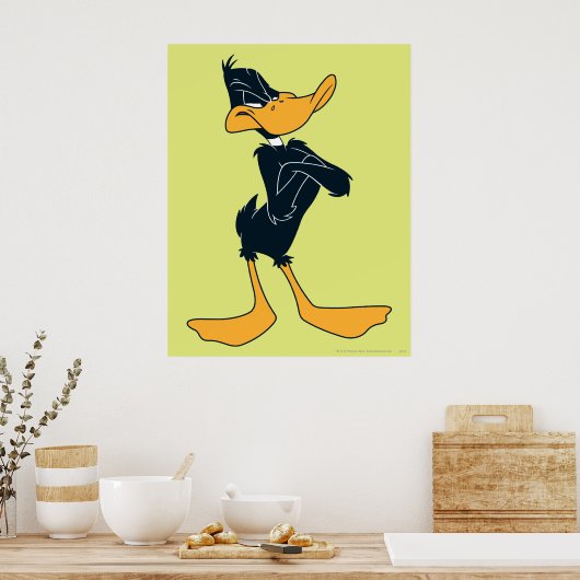 Poster DAFFY DUCK™ avec bras croisés (Cuisine)