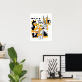 Poster DAFFY DUCK™ & BUGS BUNNY™ Glitch (Bureau à domicile)