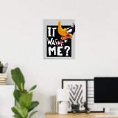 Poster DAFFY DUCK™ - Ce n'était pas moi / était moi (Bureau à domicile)