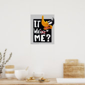 Poster DAFFY DUCK™ - Ce n'était pas moi / était moi (Cuisine)