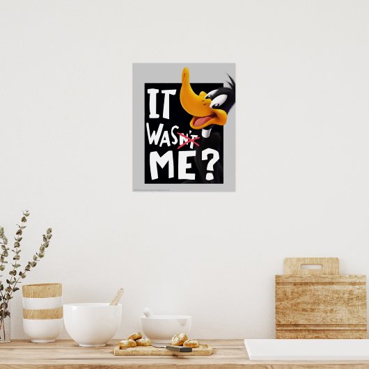 Poster DAFFY DUCK™ - Ce n'était pas moi / était moi (Cuisine)