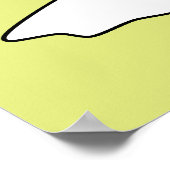 Poster DAFFY DUCK™ Choqué et Pointing (Coin)