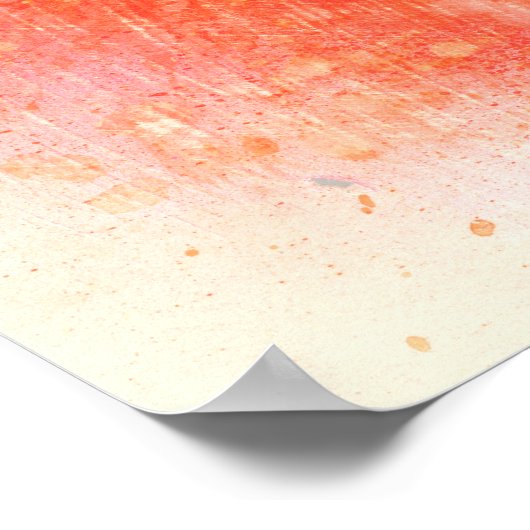 Poster DAFFY DUCK™ en orange (Coin)