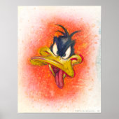 Poster DAFFY DUCK™ en orange (Devant)