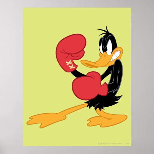 Poster DAFFY DUCK™ le Boxeur (Devant)