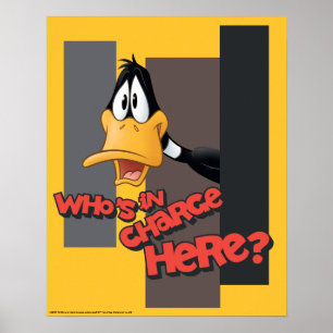 Poster DAFFY DUCK™ "Qui est responsable ici"
