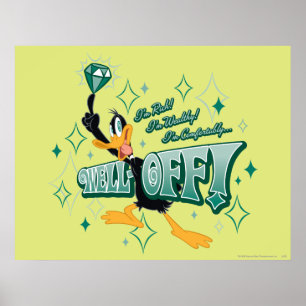 Poster DAFFY DUCK™ riche et riche