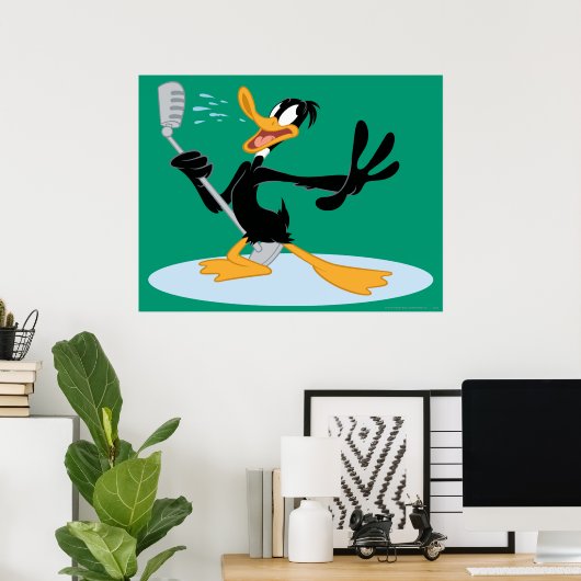 Poster DAFFY DUCK™ Singing (Bureau à domicile)