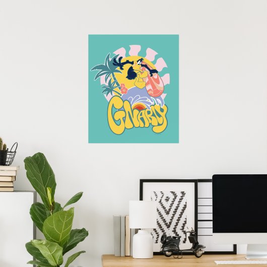 Poster DAFFY DUCK™ Surf - Gnarly (Bureau à domicile)