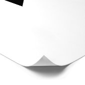 Poster Dagaz Géométrique Noir (Jour) Rune Viking (Coin)