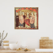 Poster Dagobert I, Roi des Francs recevant le Royaume (Cuisine)