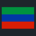 Poster Daguestan<br><div class="desc">Drapeau patriotique du Daghestan.</div>