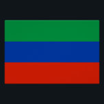 Poster Daguestan<br><div class="desc">Drapeau patriotique du Daghestan.</div>