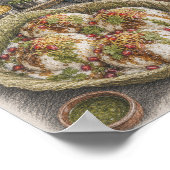 Poster Dahi Vada Chaat et Masala Chai indiens (Coin)