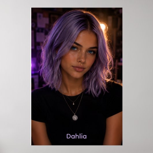 Poster Dahlia (Devant)