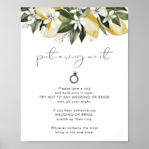 Poster DAHLIA Lemon N'appelez pas la mariée ou le jeu