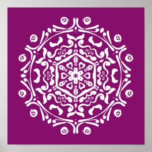 Poster Dahlia Mandala