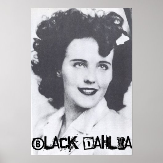 Poster Dahlia noire (Devant)