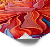 Poster Dahlia Tapisserie florale (Coin)