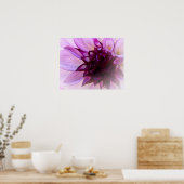 Poster Dahlia violet (Cuisine)