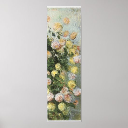 Poster Dahlias, 1883, Claude Monet (Devant)