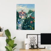 Poster Dahlias - Gustave Caillebotte Art (Bureau à domicile)