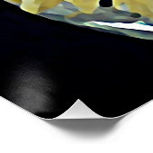 Poster dahlias jaunes -peinture (Coin)