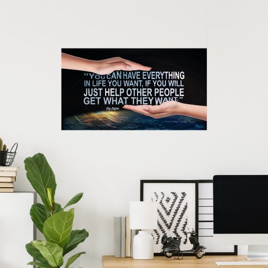 Poster d'aide (Bureau à domicile)