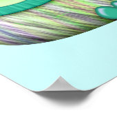 Poster dainty aqua owl (Coin)