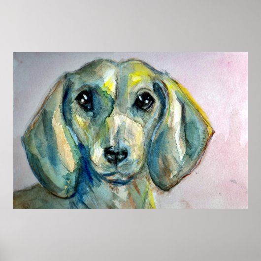 Poster Dainty Dachshund (Devant)