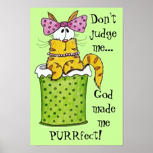 Poster Dainty Garbage Kitty (Devant)