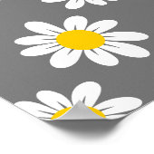 Poster Daisies de White Yellow (Coin)