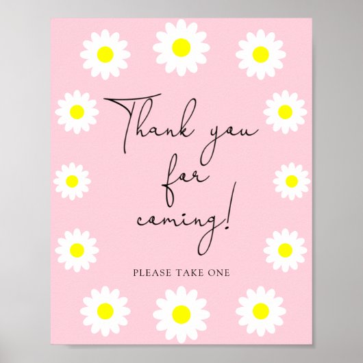 Poster Daisies \ Merci pour venir (Devant)