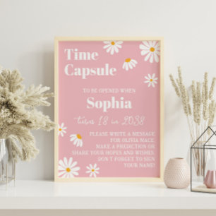 Poster Daisy Anniversaire Heure Capsule signe