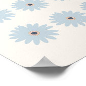 Poster Daisy bleu clair (Coin)