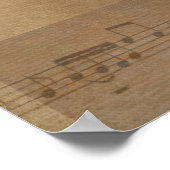 Poster Daisy Bouquet sur la musique (Coin)