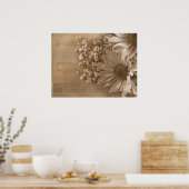 Poster Daisy Bouquet sur la musique (Cuisine)