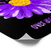 Poster Daisy Butterfly Purple Ribbon (Coin)