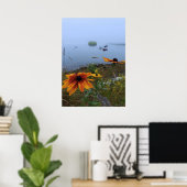 Poster Daisy coloré, Lubec Maine (Bureau à domicile)