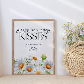 Poster Daisy devinez combien de baisers jeu de nuptiale
