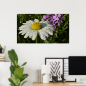 Poster Daisy et lilas d'été botanique (Bureau à domicile)