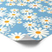 Poster Daisy Garden 02 Bleu (Coin)