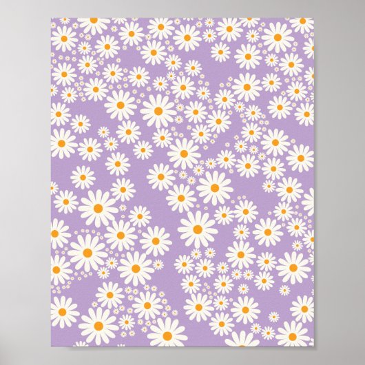 Poster Daisy Garden 05 Purple (Devant)