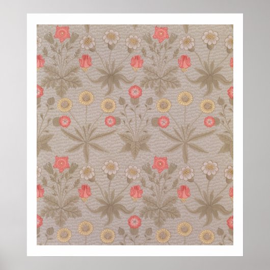 Poster 'Daisy', the first wallpaper designed par William  (Devant)