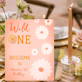 Poster Daisy Wild One premier anniversaire fille Floral